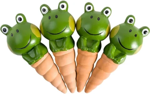 Lot de 4 boules d’arrosage automatique en terre cuite
