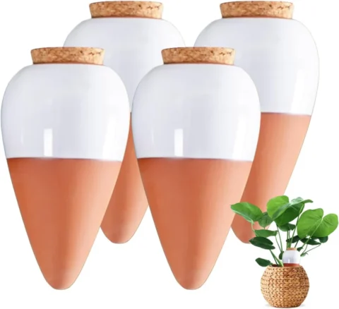 Lot de 4 mini oyas en argile, format 12,4 cm