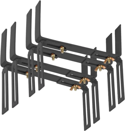 Lot de 4 supports de jardinière en H, anthracite