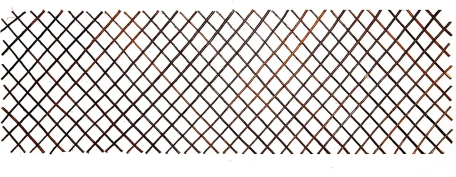 Lot de 5 treillis en bois marron, 180 x 60 cm