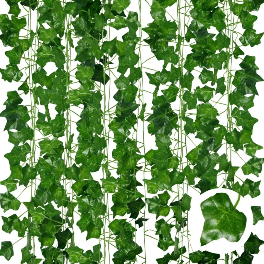 Lot de 6 guirlandes de lierre artificiel, 210 cm