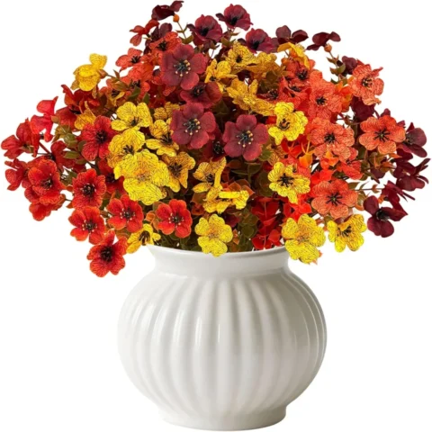 Lot de 8 bouquets de fleurs d’automne, 4 modèles