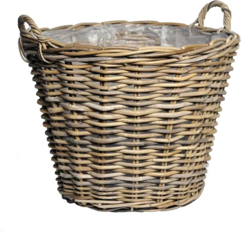 Panier en osier avec anses et film, 34 cm