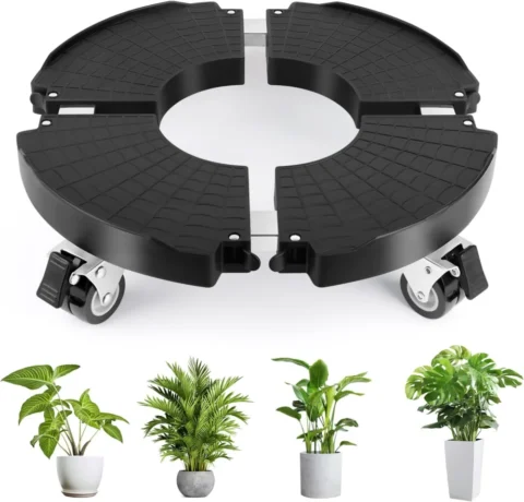 Porte-plante à roulettes réglable, capacité 150 kg