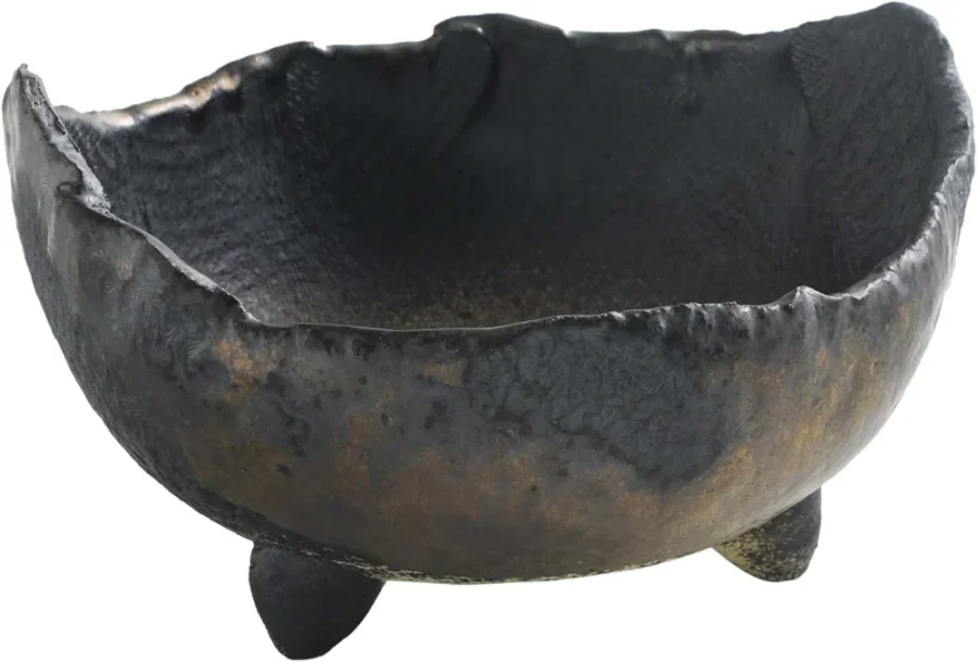 Pot à bonsaï japonais Wazakura, céramique noir et marron