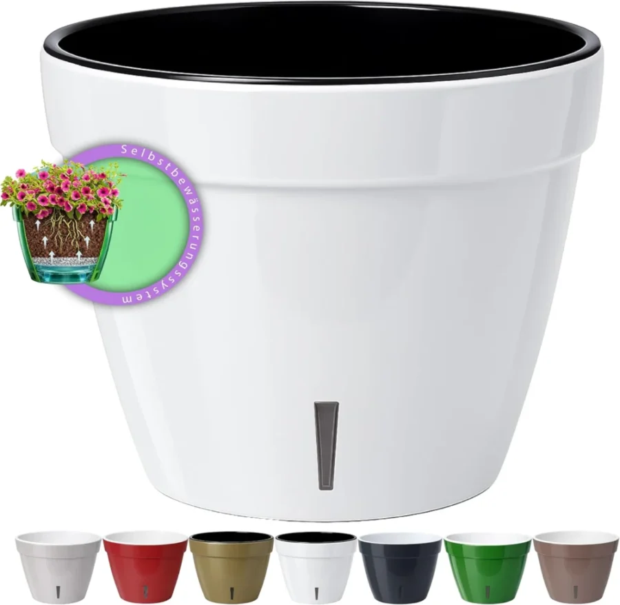 Pot de fleurs auto-arrosant Santino ASTI, 18 cm