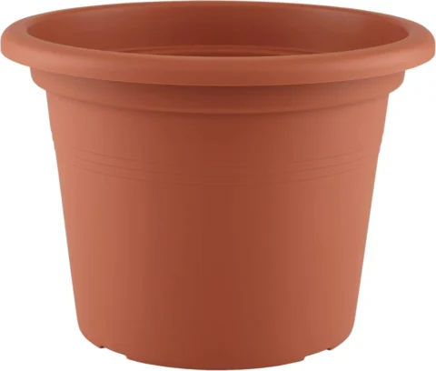 Pot de fleurs cylindrique en terre cuite, 50 cm