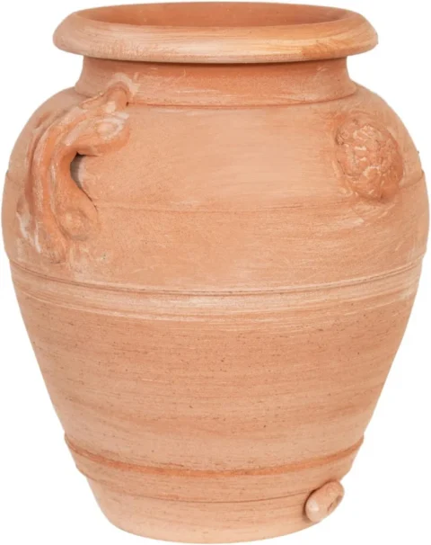 Pot de fleurs en terre cuite artisanal italien 28 cm