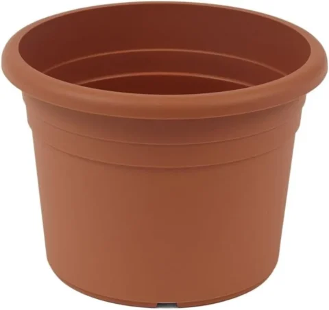 Pot de fleurs rond effet terre cuite, greemotion, 35 cm