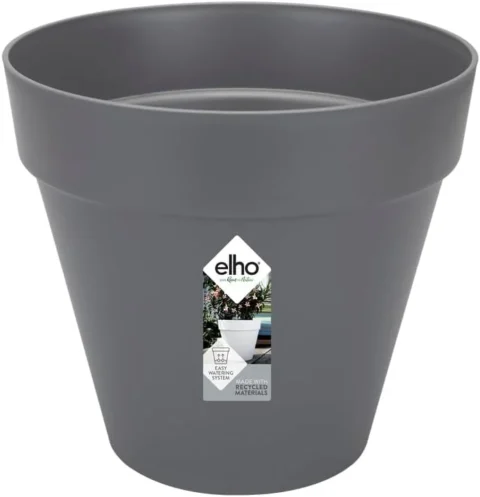 Pot de fleurs rond Elho loft Urban anthracite, 30 cm