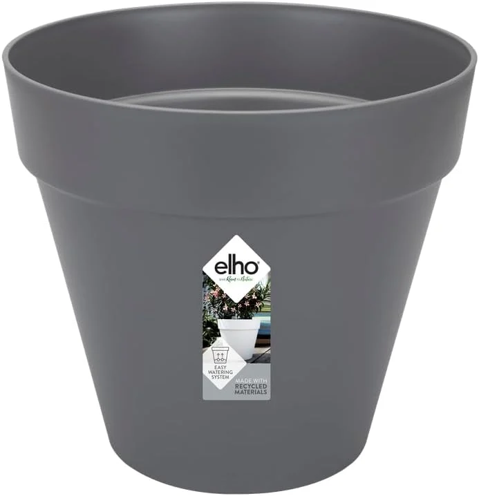 Pot de fleurs rond Elho loft Urban anthracite, 30 cm