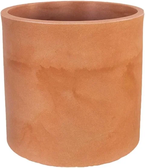 Pot de fleurs rond terracotta, 30 cm, polyéthylène