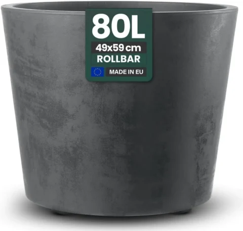 Pot de fleurs XXL Millennium anthracite, 59 cm
