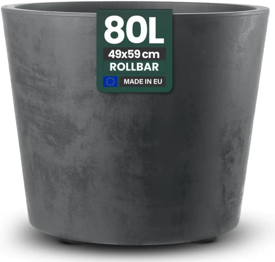 Pot de fleurs XXL Millennium anthracite, 59 cm
