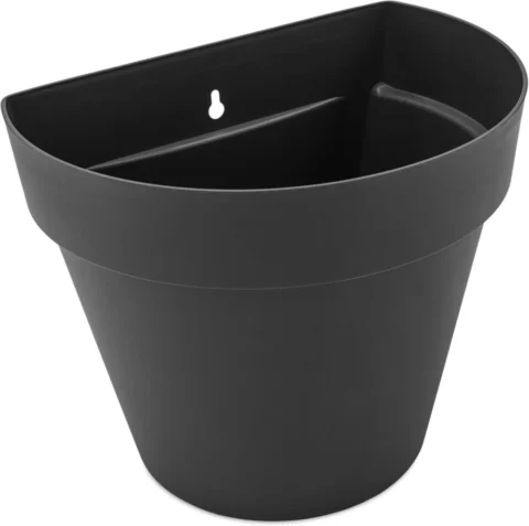 Pot mural anthracite pour extérieur, 28 cm