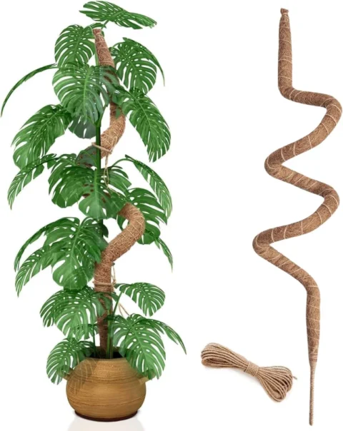 Poteau en fibre de coco flexible 150 cm pour monstera