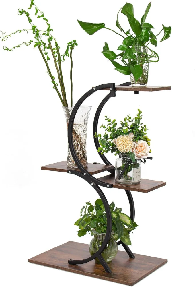 Support à plantes en arc, 4 niveaux