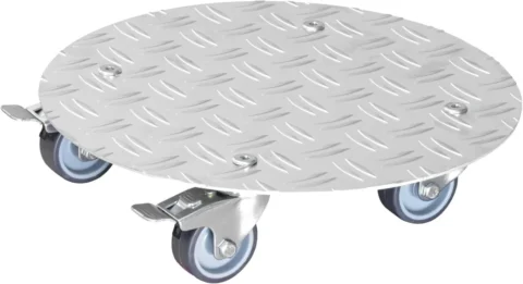 Support à roulettes en aluminium pour pot, Alaska