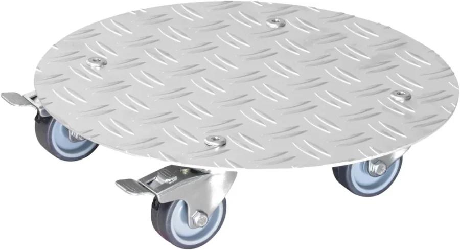 Support à roulettes en aluminium pour pot, Alaska