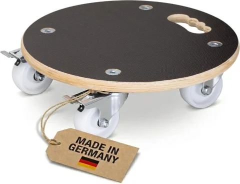 Support à roulettes Maxigrip en bois, Ø 38 cm