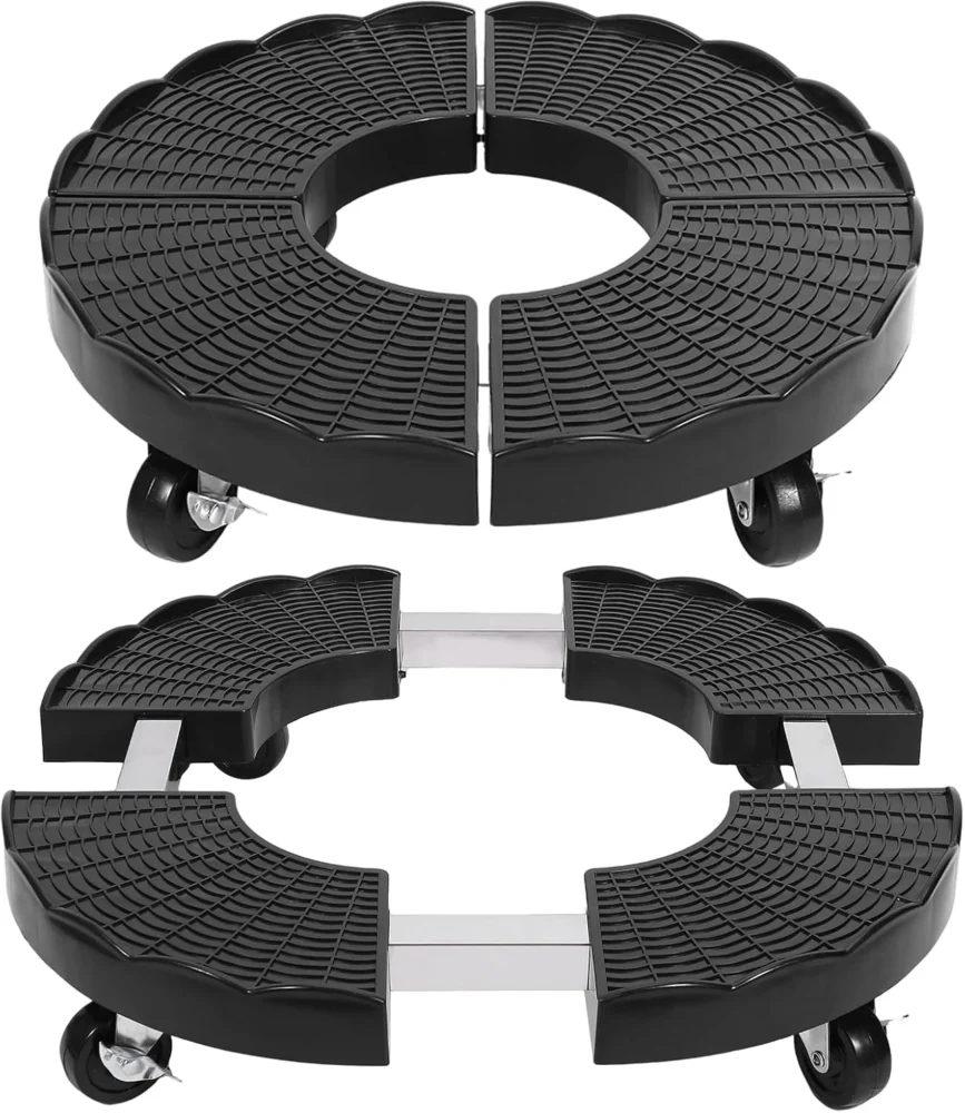 Support à roulettes réglable pour pots, Ø 38-50 cm