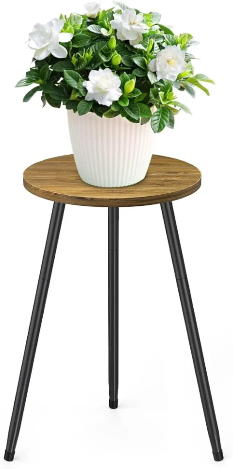 Tabouret table d’appoint en métal pour plantes, Ø 30 cm