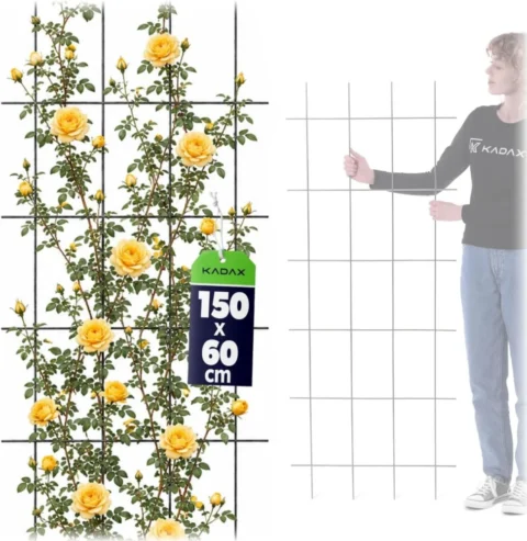 Treillis métallique rectangulaire 60 x 150 cm pour plantes