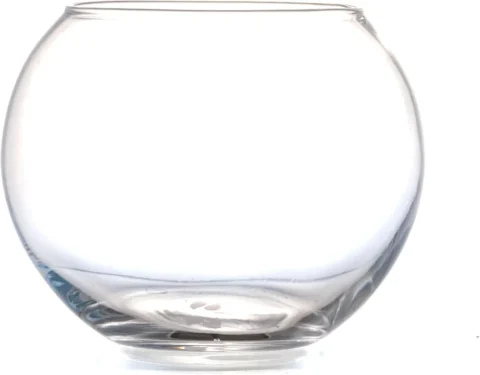 Vase boule en verre transparent, style terrarium, 14,5 cm