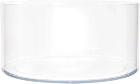Vase cylindrique en acrylique transparent incassable, 20 cm