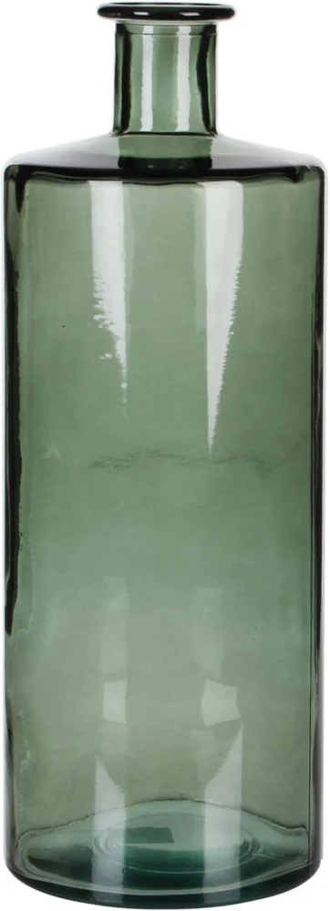 Vase gourde en verre recyclé gris, 40 cm